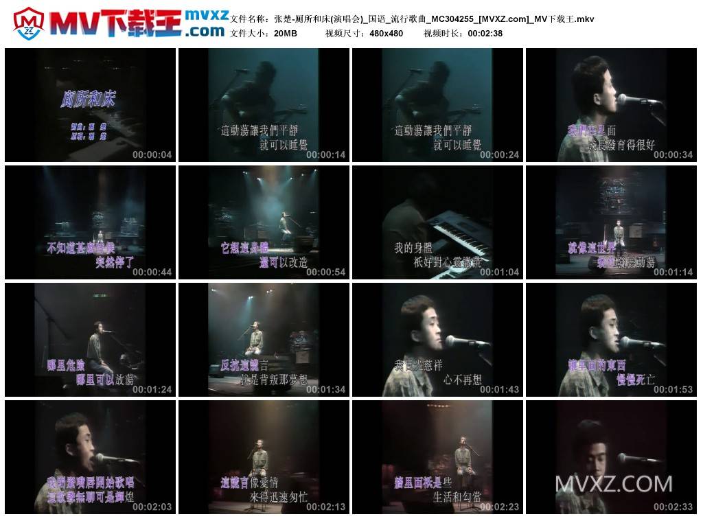 张楚-厕所和床(演唱会)_国语_流行歌曲_MC304255